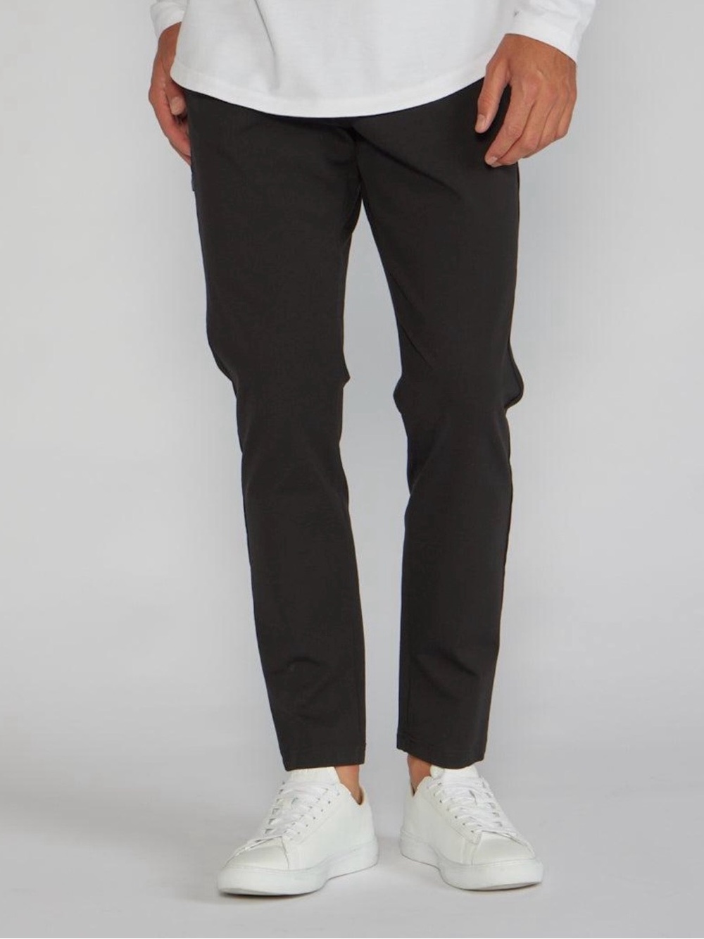 BYLT Basics Black printed Slim Everyday Chino Pants